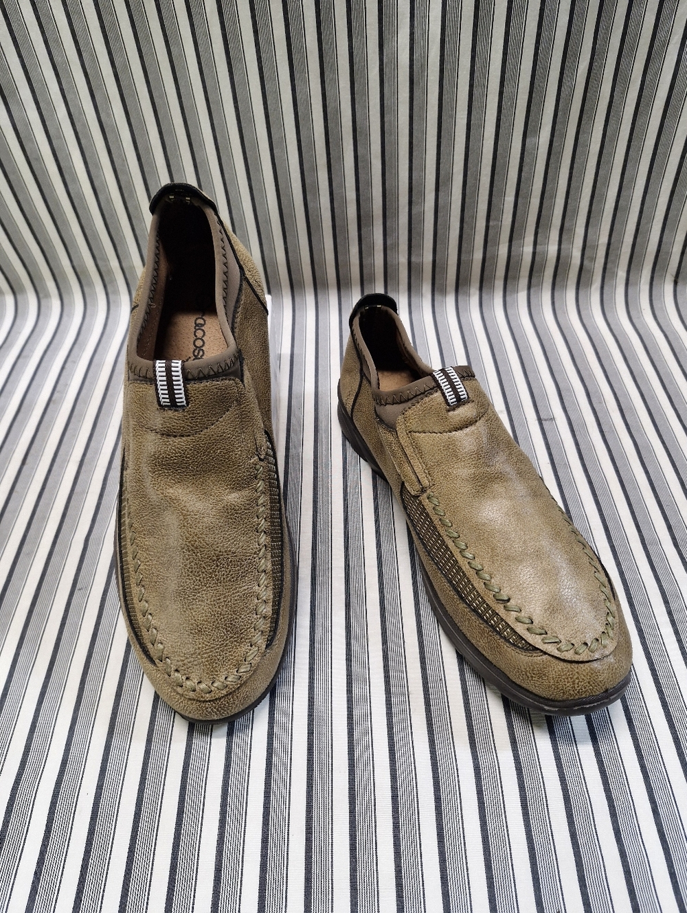 Gracosy Men Slip On Loafers Brown Comfort Casual Shoes Size 290 New